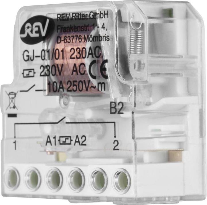 Produktbild REV Stromstoss-Schalter Unterputz Stromstossschalter Einbau 10A 230 V 10 A 2300 W