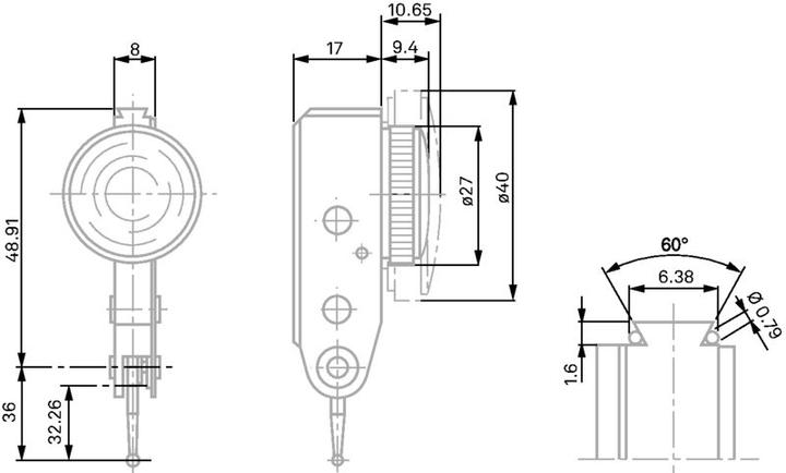 Immagine prodotto Tesa Calibro a leva P-LINE 212GL / ±3 mm / 01810403