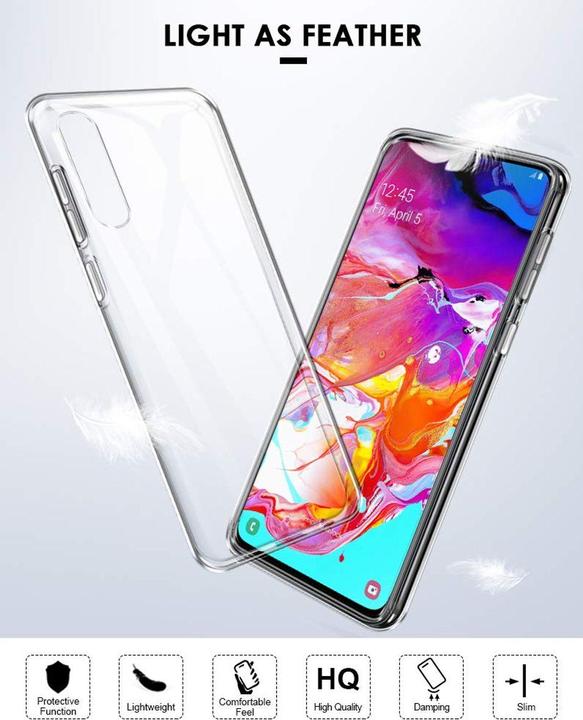 Produktbild König Design Handyhülle für Samsung Galaxy A80 durchsichtig Case Schutzcase Cover Transparent (Samsung Galaxy A80)