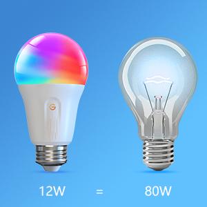 Produktbild Govee Smart Light Bulb (E27, 9 W, 1200 lm, 1 x, F)