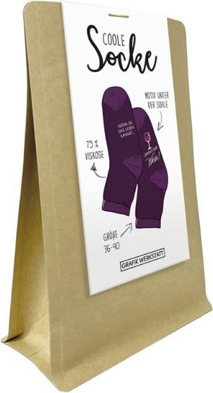 Actual product image Cool sock - Wine - Size 36-40 - by (36 - 40)