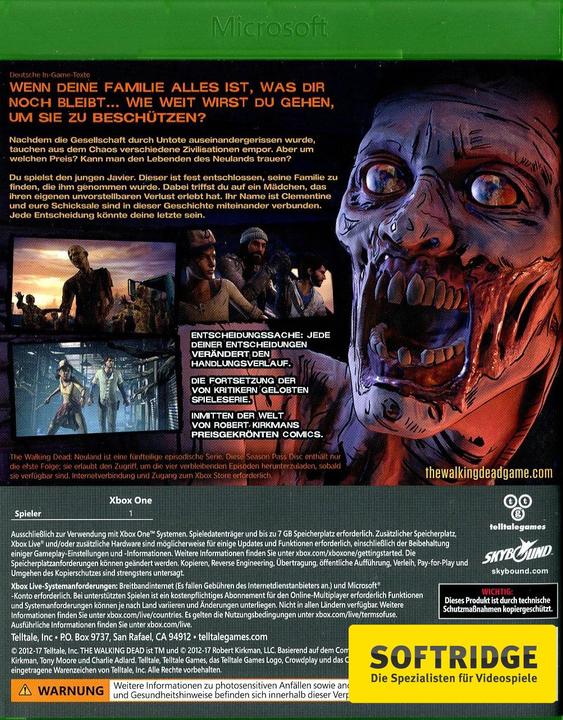Immagine prodotto Telltale Games The Walking Dead: A New Frontier - Season Pass Disc (Xbox One X, Xbox Series X, EN)
