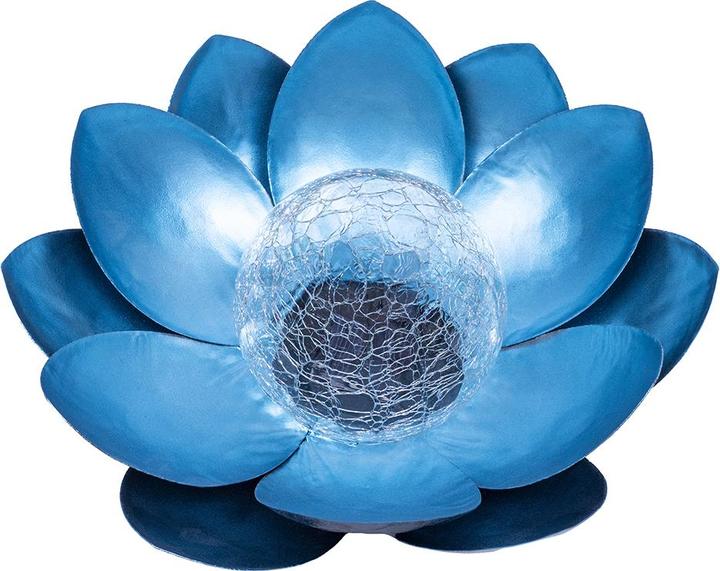 Forever Light SUNARI Solar Lamp LED FLS-70 Lotus Flower Blue 3000K 600mAh Ni-MH (3000 lm, IP6X)