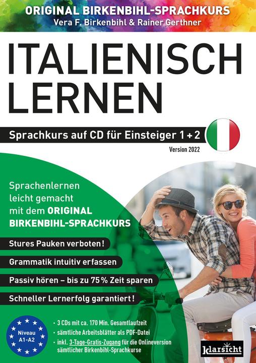 Immagine prodotto Italienisch lernen für Einsteiger 1+2 (ORIGINAL BIRKENBIHL) Version 2023 (Tedesco, Italiano, Scorpione di betulla Vera F., Rainer Gerthner, Corso di lingua originale di Birkenbihl, 2023)