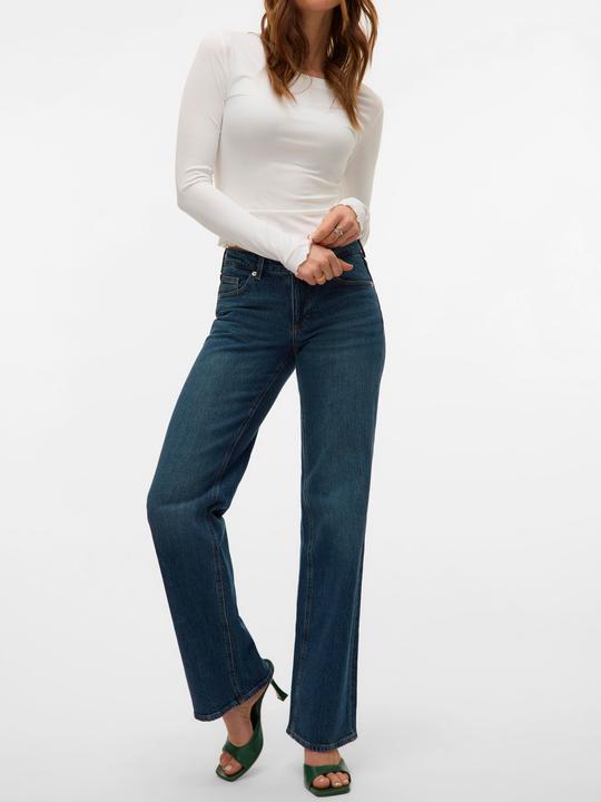 Actual product image Vero Moda VMVANESSA Niedrige Taille Weiter Beinschnitt Jeans Weit geschnitten (W31/L32)