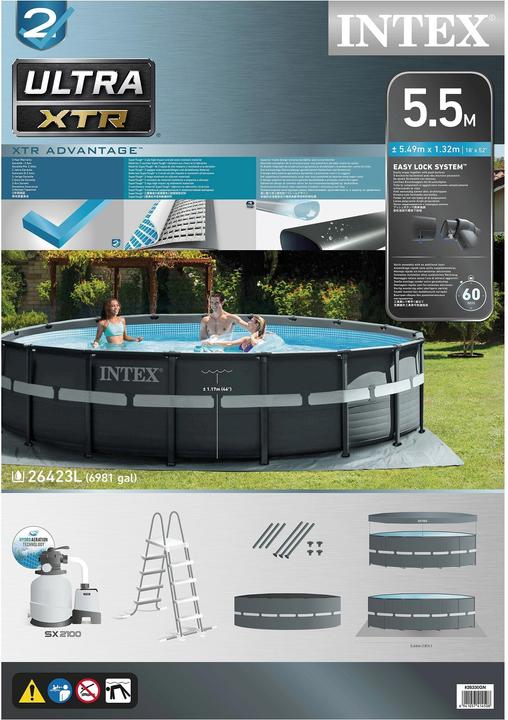 Actual product image Intex Pool Ultra XTR Frame Set 549 x 132 cm (Ø 549 x 132 cm)