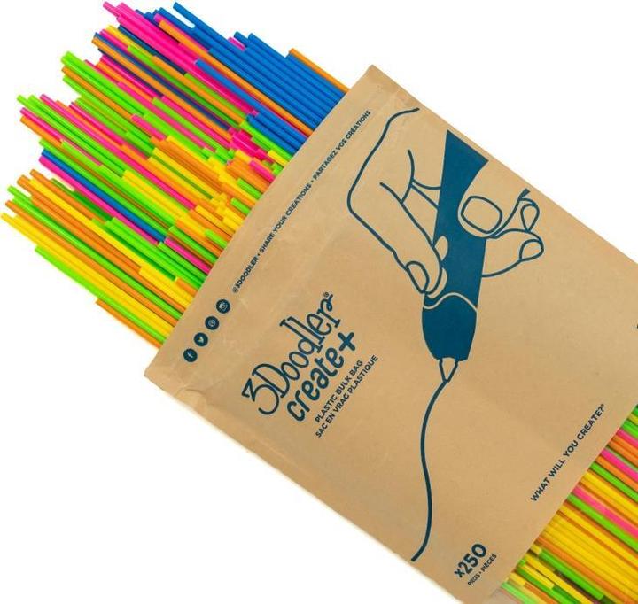 Actual product image 3Doodler Filament Create+ & Pro+ 250 PLA "Neon Sunset Mix (PLA, 3 mm, 500 g, Multicoloured)