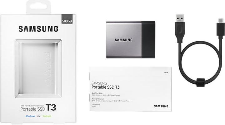 Image du produit Samsung SSD portable T3 (500 Go)