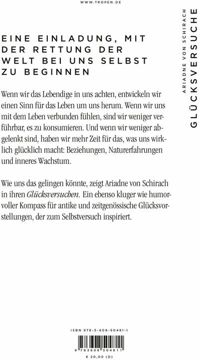 Image du produit Glücksversuche (Allemand, Ariadne von Schirach, 2021)