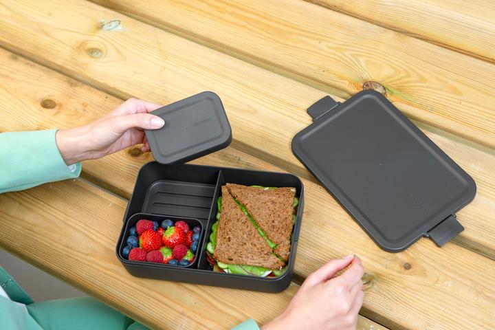 Image du produit Brabantia Boîte à lunch Make & Take 25.5 x 16.7 x 6.2 cm, Gris foncé