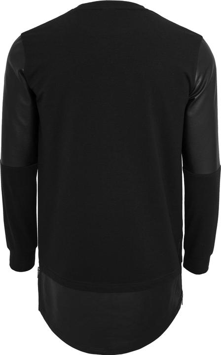 Image du produit Urban Classics Long Zipped Synthetic Leather Crewneck (M)