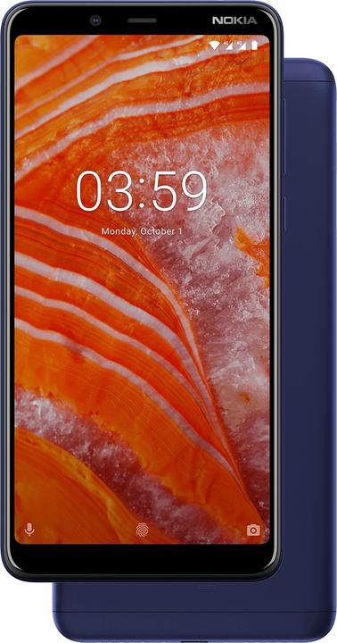 Actual product image Nokia 3.1 Plus (16 GB, Blue, 6", Hybrid Dual SIM, 13 Mpx, 4G)