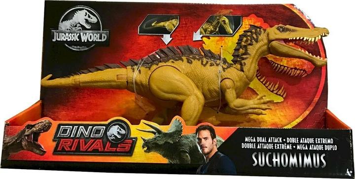 Produktbild Mattel Jurassic World Dino Rivals Mega Doppel-Attacke Suchomimus