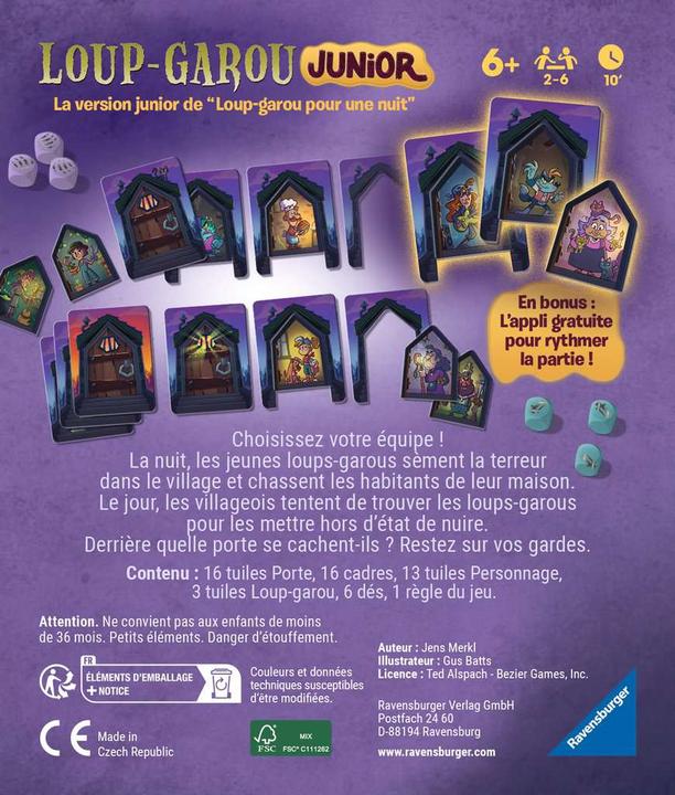Actual product image Ravensburger Loup Garou Junior (German, French)