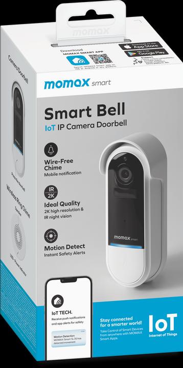 Produktbild Momax Smart Bell IoT IP Camera Doorbell