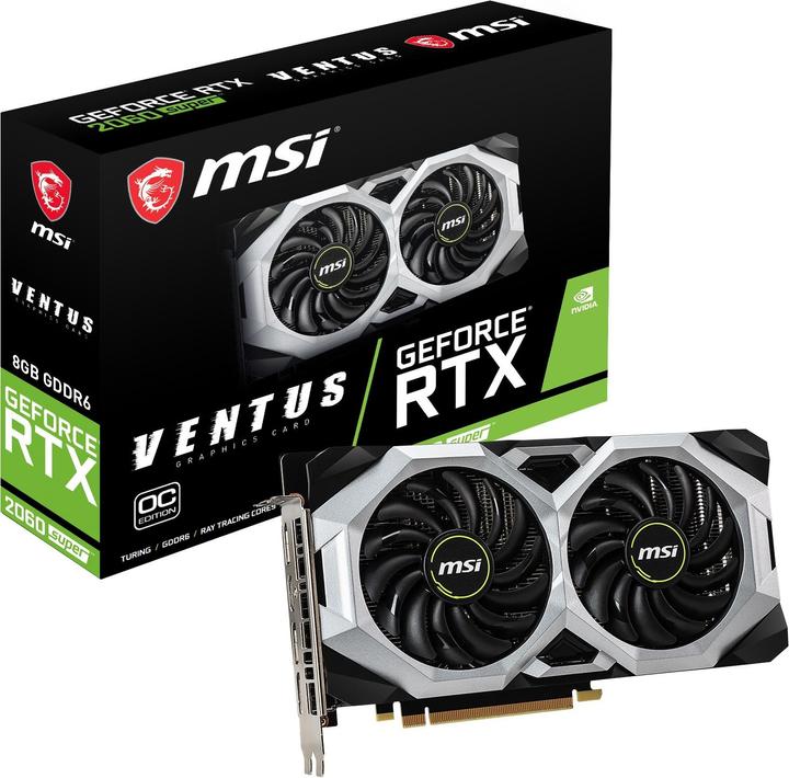 Actual product image MSI GeForce RTX 2060S VENTUS OC (8 GB)