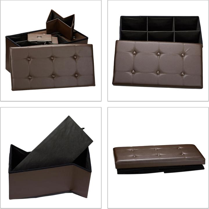 Actual product image Relaxdays Storage Bench (76 cm)