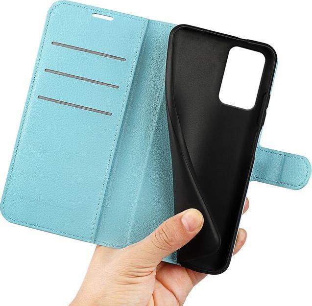Actual product image MU Classic Litchi Leather Bookcover Series (Motorola Moto G85)