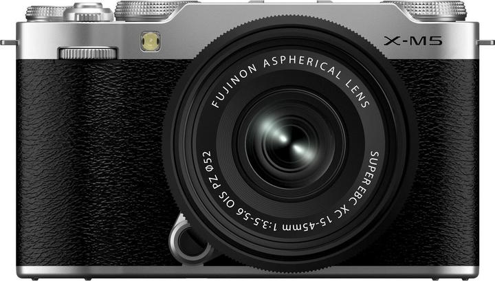 Produktbild Fujifilm X-M5 Systemkamera mit XC 15-45mm Objektiv, silber (6.20 Mpx)