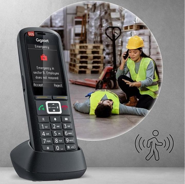Image du produit Gigaset PRO R700H protéger PRO combiné DECT 6,1cm écran 2,4inch Détecteur de mouvement Bouton d'alarme SOS