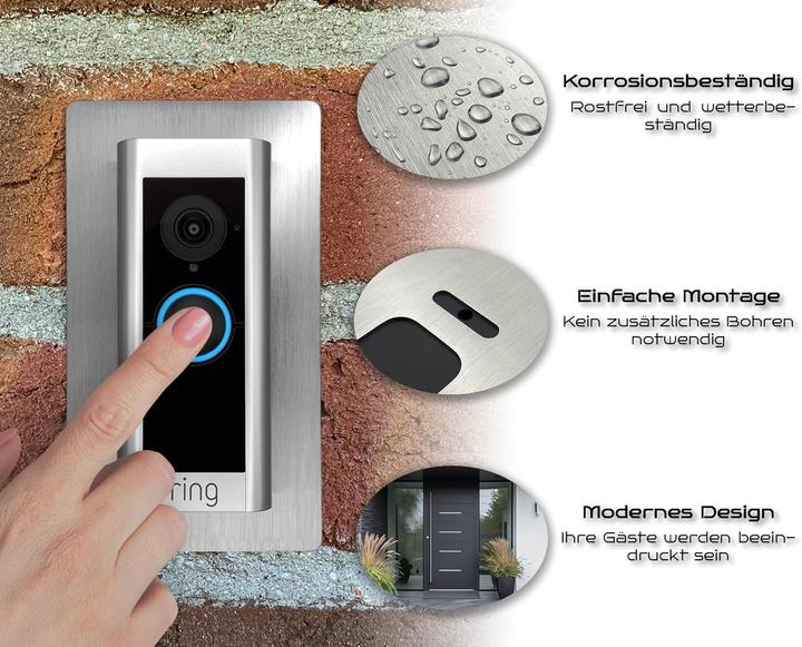 Immagine prodotto Baron Design Edelstahl Blende für Ring Video Doorbell Pro