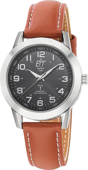 Actual product image ETT ELS-11494-22L Solar drive radio-controlled watch Gobi ladies' watch 34mm 5ATM (Radio-controlled clock, 34 mm)