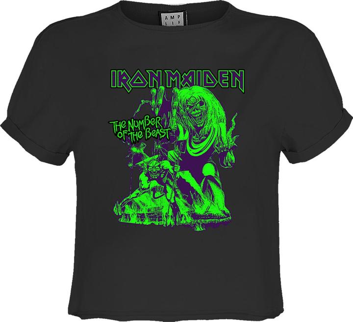 Immagine prodotto Amplified Neon Beast Maglietta Corta Iron Maiden Donna (L)
