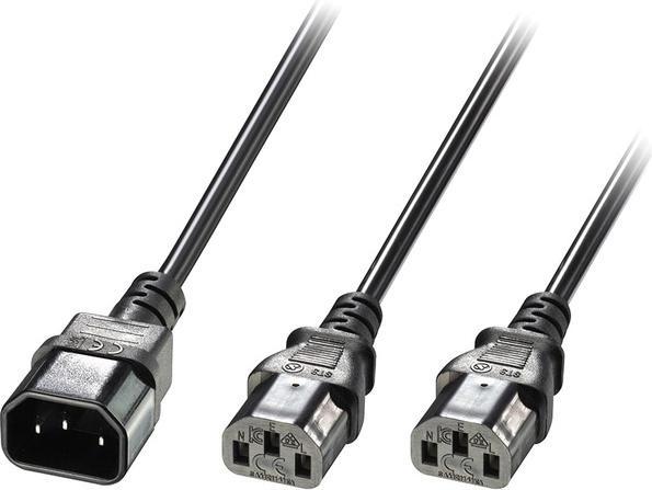 Immagine prodotto Lindy Cavo di alimentazione IEC C14 a 2x IEC C13 (1 m)