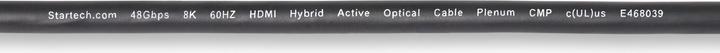 Immagine prodotto StarTech COM 30ft 9.1m Cavo ottico attivo ibrido HDMI 2.1 AOC CMP Plenum 8K 60Hz Ultra High Speed (9.10 m, HDMI)