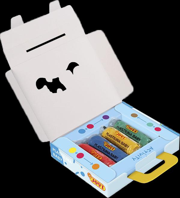 Actual product image Jovi My First Plastilina Baby modelling clay, 4 x 38 g in carton, assorted colours