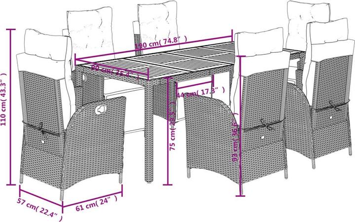 Produktbild VidaXL Seff (90 cm)