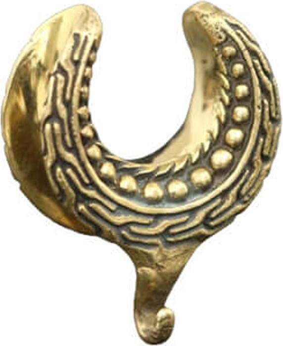 Star Piercing Sattel vergoldet gepunktet und Kranz Ring für Anhänger (Messing)