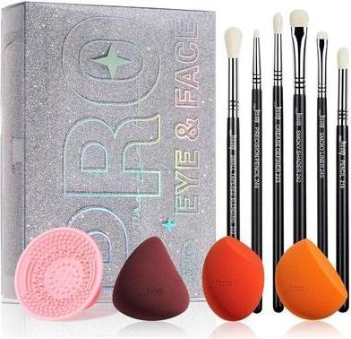 Immagine prodotto Jessup Spugne per Trucco Set 3pcs Pennelli per Ombretti 6pcs Detergente (Set)