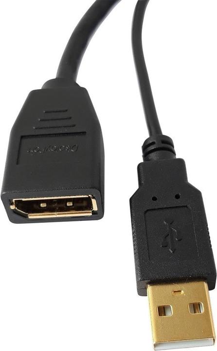 Image du produit Techly Adaptateur HDMI M vers DisplayPort F + USB-A M 4Kx2K 30Hz (HDMI, 1.10 cm)