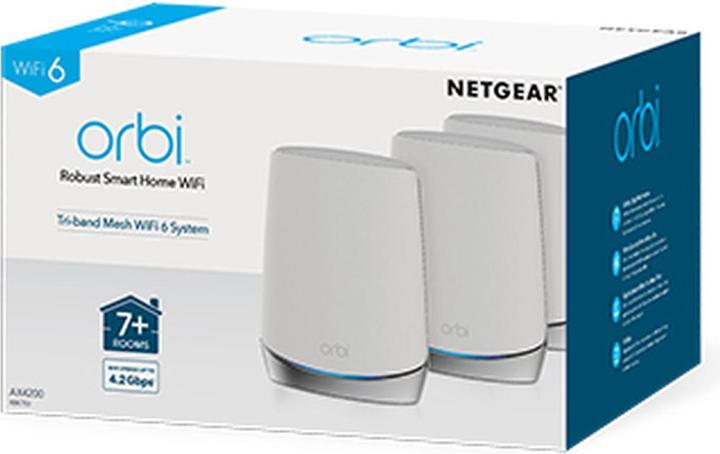 Actual product image Netgear Orbi Wi-Fi AX4200 (RBK753) 6 mesh system