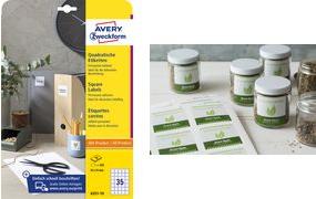 Image du produit Avery Étiquettes carrées