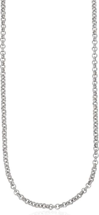 Xen Erbskette 42-45 cm lang aus 925 Silber rhodiniert (925 Sterling Silber, 42 - 45 cm)