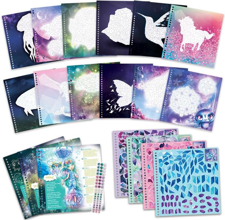 Actual product image Nebulous Stars Stickers by numbers (1350 pieces)