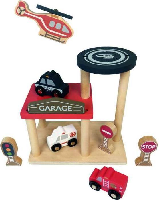 Produktbild Egmont Holzgarage mit Fahrzeugen
