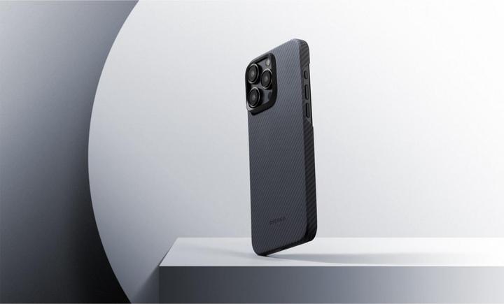 Actual product image Pitaka MagEZ Case 4 600D for iPhone 15 Pro Black/Grey Twill (Apple iPhone 15 Pro)