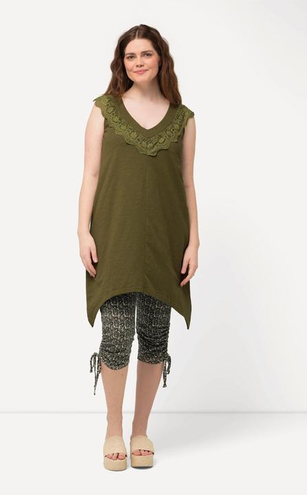 Produktbild Ulla Popken Longtop, Spitze, V-Ausschnitt, ärmellos (46, 48)
