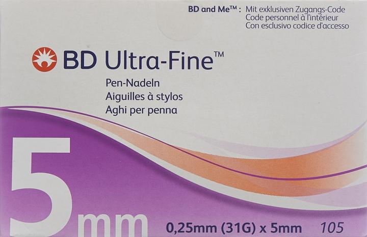 Produktbild BD Pen Nadel 31G 0.25x5mm (Pen Nadeln + Einmalkanülen)