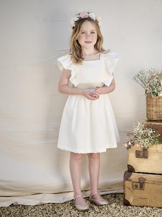 Actual product image Vertbaudet Festliches Mädchen Kleid mit goldenem Gürtel (122)