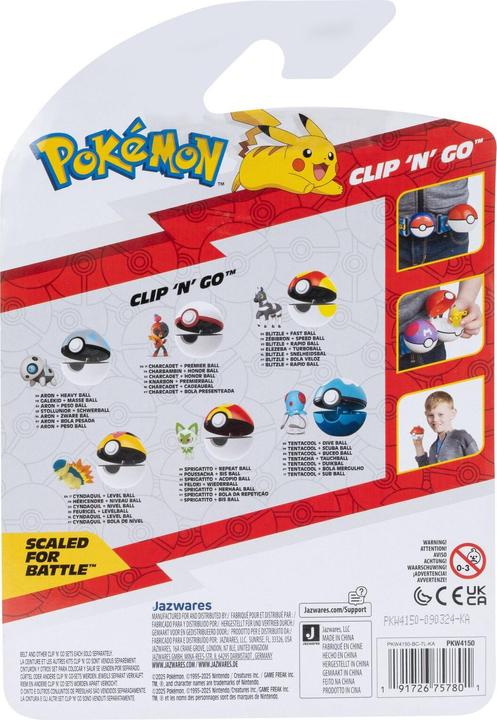 Produktbild Pokémon - Clip N Go Cyndaquil with Level Ball - (PKW4150)
