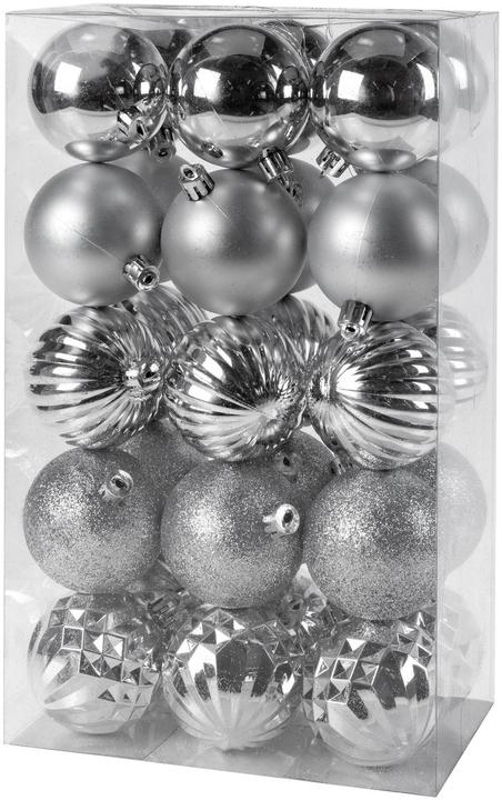 Produktbild Cocon Weihnachtskugel 30 Stück, Silber (30 -teilig)