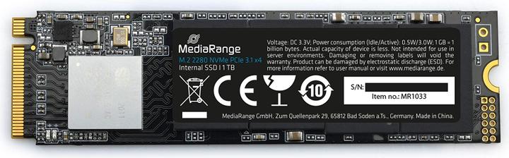 Produktbild MediaRange Intern.M.2 SSD 2280 NVMe PCIe TLC Nand (1000 GB, M.2 2280)