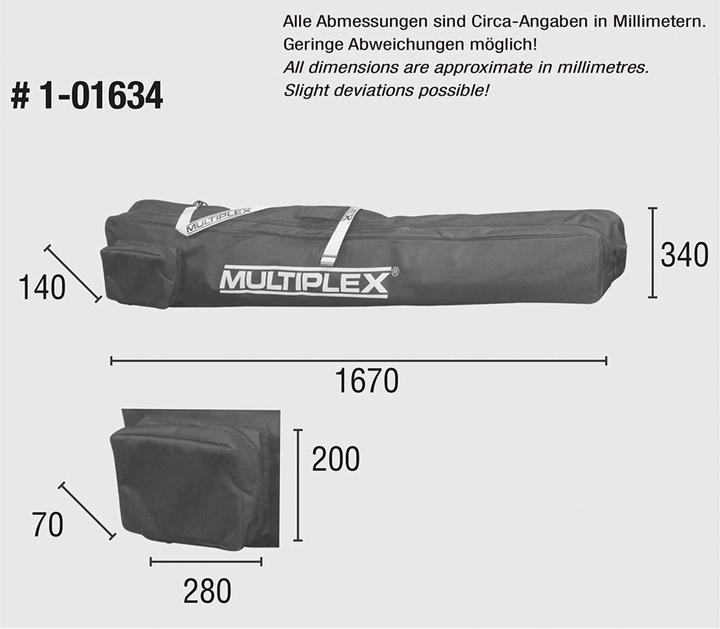 Produktbild Multiplex Modelltasche Segler bis 3200mm