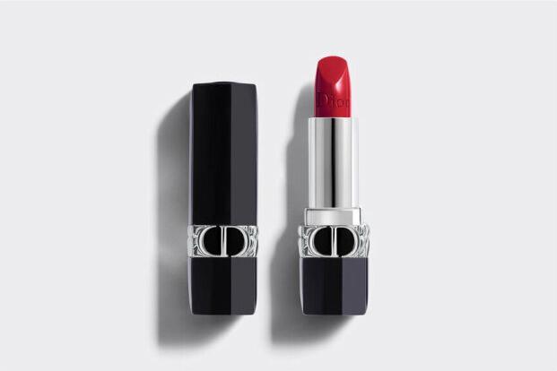 Actual product image Dior Rouge Satin No 743 (743 Rouge Zinnia)