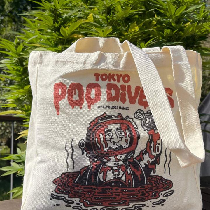 Immagine prodotto Heldbergs Games Tote Bag „Tokyo Poo Divers“ - Tragetasche
