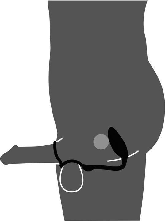 Image du produit Rebel Cock and Ball Ring avec un plug RC Butt (4.30 cm)